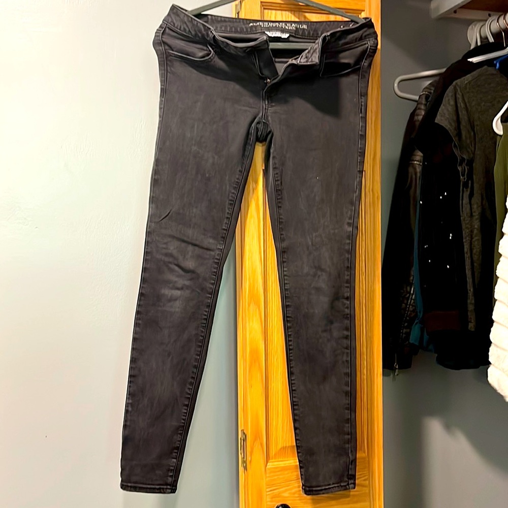 Black American eagle jegging jeans